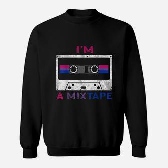 Im A Mixtape Pride Flag Lgbtq Retro Lgbt Ally Gift Sweatshirt | Crazezy