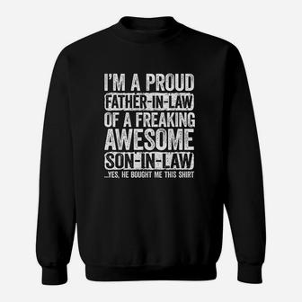 Im A Proud Father In Law Of Son In Law Sweatshirt | Crazezy