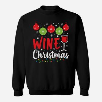 Im Dreaming Of A Wine Christmas - Xmas Snowflakes Sweatshirt Sweatshirt | Crazezy UK