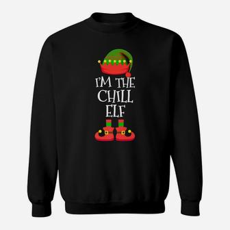 I'm The Chill Elf Tee Christmas Xmas Funny Elf Group Costume Sweatshirt | Crazezy