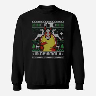 I'm The Holiday Armadillo Funny Ugly Christmas Sweatshirt Sweatshirt | Crazezy