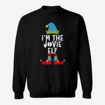 I'm The Jovie Elf Matching Christmas Costume Sweatshirt | Crazezy