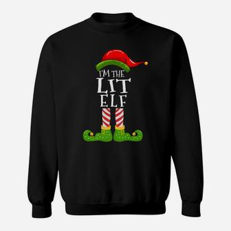 I'm The Lit Elf Group Matching Family Christmas Pyjamas Sweatshirt | Crazezy