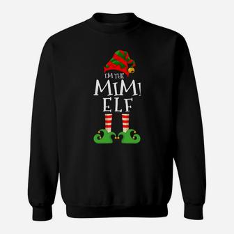 I'm The Mimi Elf Funny Matching Christmas Pajama Costume Sweatshirt Sweatshirt | Crazezy