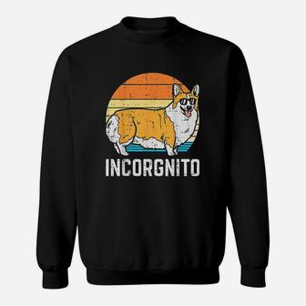 Incorgnito Welsh Corgi Sunset Retro Pet Dog Lover Owner Gift Sweatshirt | Crazezy