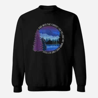 Into The Forest I Go Nature Hiking Camping Gift Outdoors Sweatshirt | Crazezy DE