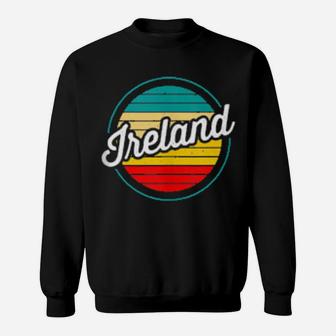 Ireland Retro Sunset Vintage Distressed Design Sweatshirt - Monsterry