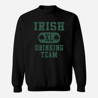 Irish Drinking Team Baseball St Patricks Day Raglan Sweatshirt | Crazezy CA
