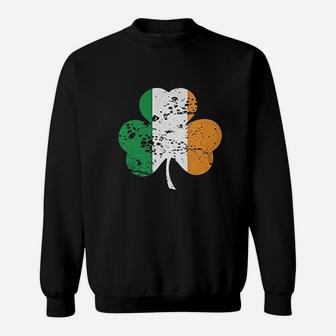 Irish Flag Shamrock Ireland Flag Clover Sweatshirt - Thegiftio UK