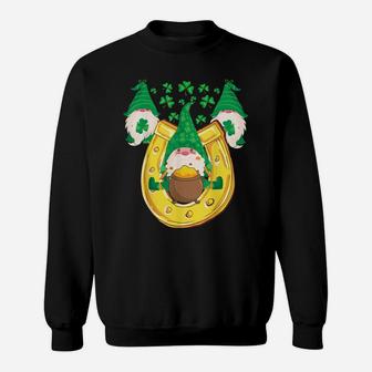 Irish Gnome Green Shamrock Leprechaun Lucky St Patricks Day Sweatshirt | Crazezy UK