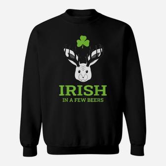 Irish In A Few Beers Bavarian Wolpertinger Beer Pub Outfit Sweatshirt - Monsterry