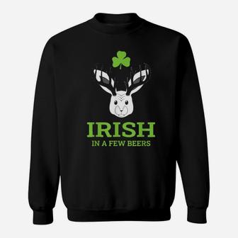 Irish In A Few Beers Bavarian Wolpertinger Beer Pub Outfit Sweatshirt - Monsterry
