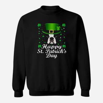 Irish Leprechaun Hat Boston Terrier Happy St Patricks Day Sweatshirt - Monsterry