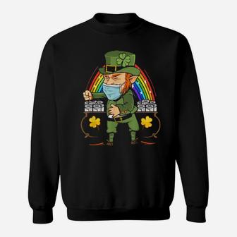 Irish Leprechaun With Rainbow Toilet Paper St Patricks Day Sweatshirt - Monsterry