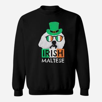 Irish Maltese St Patricks Day For Dog Lovers Sweatshirt - Monsterry DE