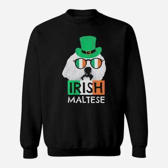 Irish Maltese St Patricks Day For Dog Lovers Sweatshirt - Monsterry AU