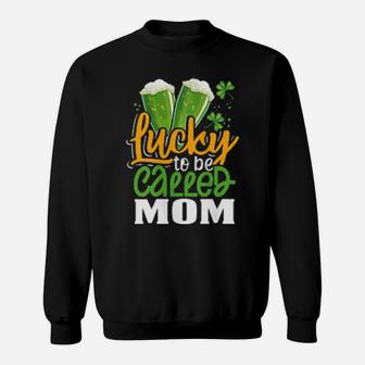 Irish Mom Cute St Patricks Lucky Mothers Day Sweatshirt - Monsterry