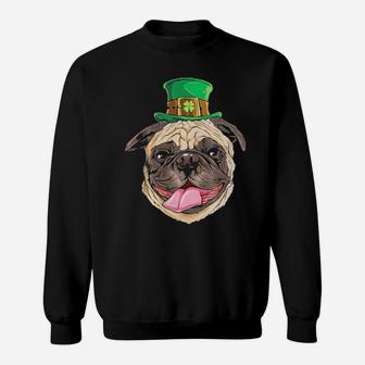 Irish Pug Leprechaun St Patricks Day Boys Dog Lover Sweatshirt - Monsterry