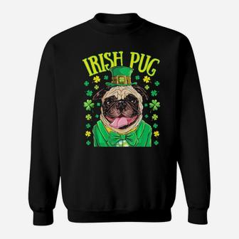Irish Pug Leprechaun St Patricks Day Boys Dog Lover Sweatshirt - Monsterry AU
