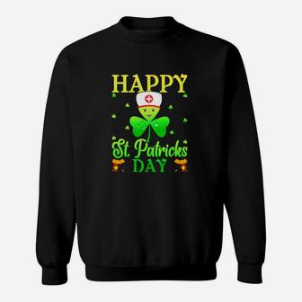 Irish Shamrock Nurse Happy St Patricks Day Sweatshirt - Monsterry