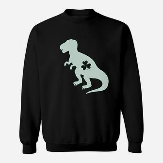 Irish Trex Dinosaur Clover St Patricks Day Sweatshirt - Thegiftio UK