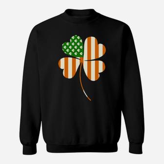 Irish Us American Flag Patriotic St Patricks Day Sweatshirt - Monsterry CA
