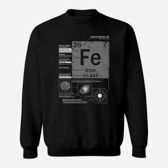 Iron Fe Element | Atomic Number 26 Science Chemistry Sweatshirt | Crazezy CA