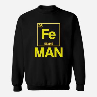 Iron Periodic Table Man Sweatshirt - Thegiftio