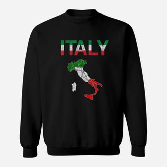 Italy Flag Vintage Italian Sweatshirt | Crazezy