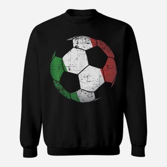 Italy Soccer Ball Flag Jersey Shirt - Italian Football Gift Sweatshirt | Crazezy