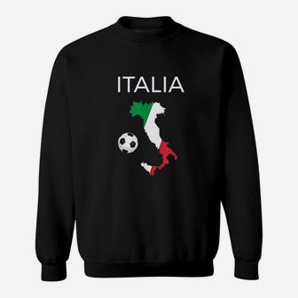 Italy Soccer Italian Italia Forza Azzurri Sweatshirt | Crazezy