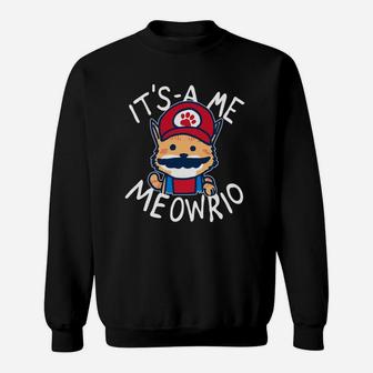 Its A Me Meowrio Love Cat Sweatshirt - Thegiftio UK