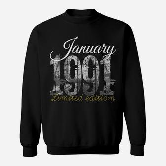 January 1991 Tee - 30 Year Old Shirt 1990 30Th Birthday Gift Sweatshirt | Crazezy DE
