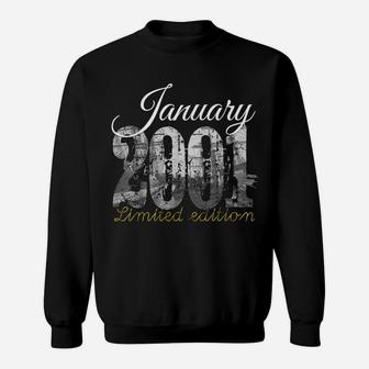 January 2001 Tee - 19 Year Old Shirt 2001 19Th Birthday Gift Sweatshirt | Crazezy UK
