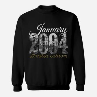 January 2004 Tee - 16 Year Old Shirt 2004 16Th Birthday Gift Sweatshirt | Crazezy CA