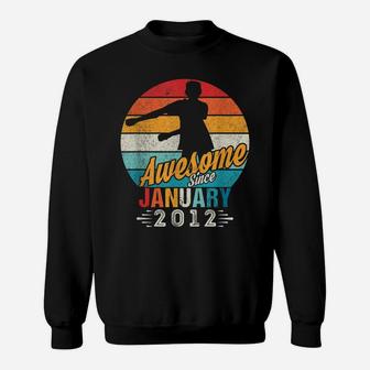 January 2012 Birthday Floss Present For 8 Year Old Boy Gift Sweatshirt | Crazezy UK