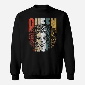 January Birthday Shirts For Women - Black African Queen Gift Sweatshirt Sweatshirt | Crazezy UK