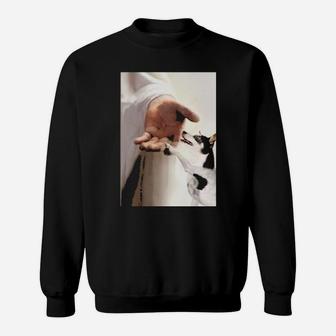 Jesus God Rat Terrier Take My Hand Sweatshirt - Monsterry