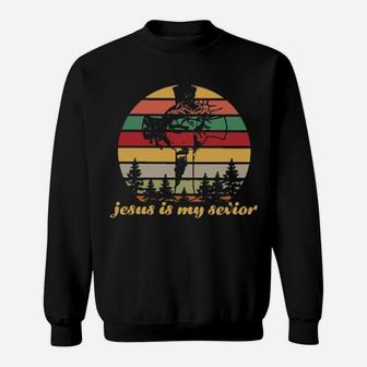 Jesus Is My Savior Vintage Sweatshirt - Monsterry