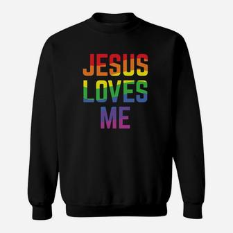 Jesus Loves Me Christian Pride Parade Sweatshirt - Thegiftio UK
