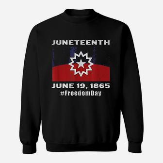 Juneteenth Freedom Day Flag Sweatshirt | Crazezy CA