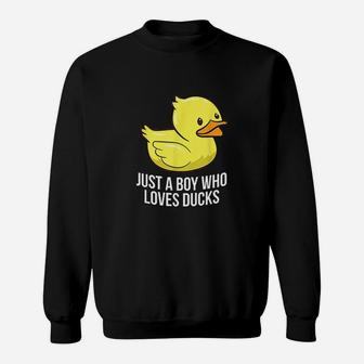 Just A Boy Who Loves Ducks Sweatshirt | Crazezy