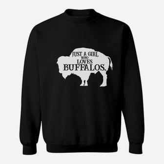 Just A Girl Who Loves Buffaloes Sweatshirt - Thegiftio UK