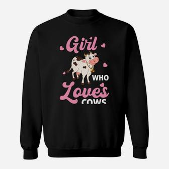 Just A Girl Who Loves Cows - Cow Sweatshirt | Crazezy DE