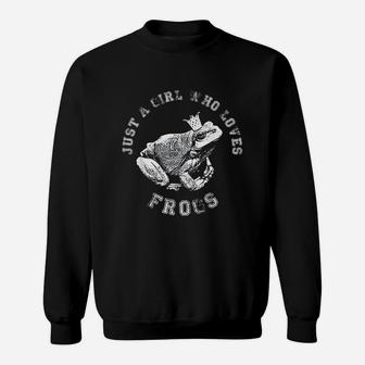 Just A Girl Who Loves Frogs Sweatshirt | Crazezy