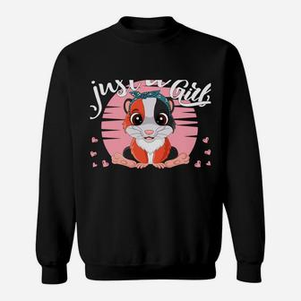 Just A Girl Who Loves Guinea Pigs Cute Pigs Lover Girls Kids Sweatshirt Sweatshirt | Crazezy