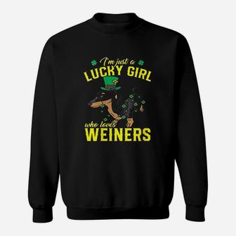 Just A Girl Who Loves Weiners Dog Sweatshirt | Crazezy CA