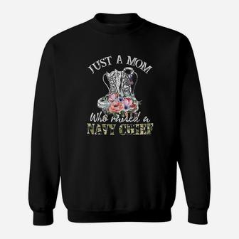 Just A Mom Who Raised A Navy Chief Sweatshirt | Crazezy