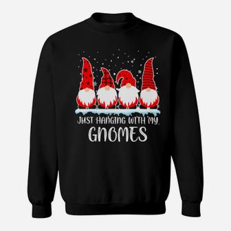 Just Hanging With My Gnomes Ugly Xmas Costume Sweatshirt - Monsterry
