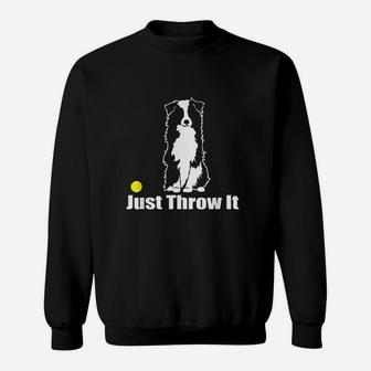 Just Throw It | Nickerstickers Australian Shepherd Sweatshirt | Crazezy